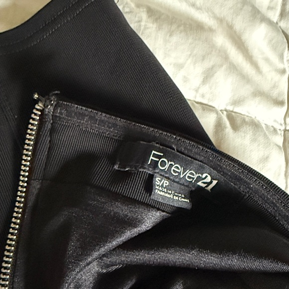 Forever 21 Black Strapless MiniDress with Rhinestone Trim. Corset-style. - Picture 7 of 7